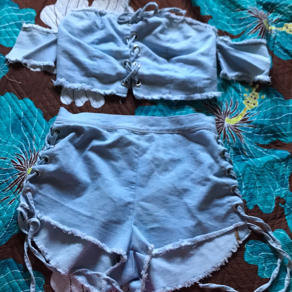 Fashion nova denim set
